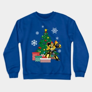 Bumbleebee Transfromers Around The Christmas Tree Crewneck Sweatshirt